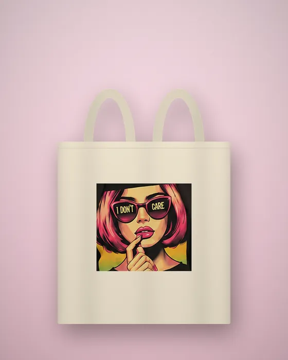 Katoenen tas met pop-art print