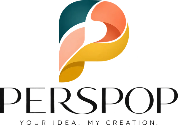 PersPop logo – Your idea. My creation.